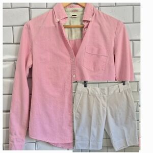 J.Crew Vintage | Adidas Climalite  Ladies Top And Short Combo Set Long Sleeve Co